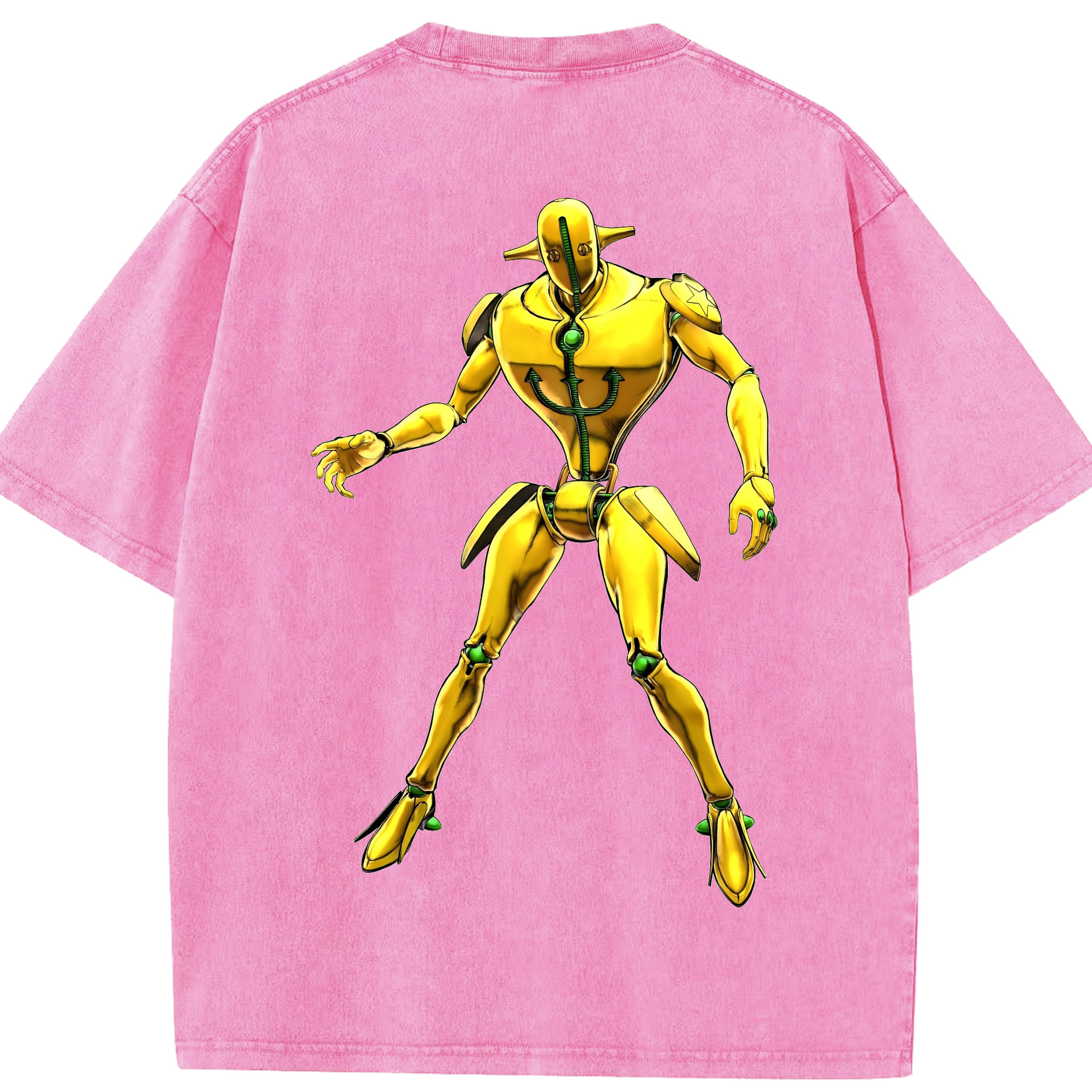 （画像用） ジョジョの奇妙な冒険 JoJo's Bizarre Adventure 綿100% ヴィンテージ風 半袖Tシャツ（背面プリント）